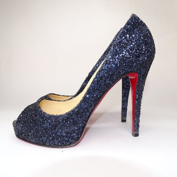 Christian Louboutin Very Prive 120 Glitter Pumps - Picture 5 of 16